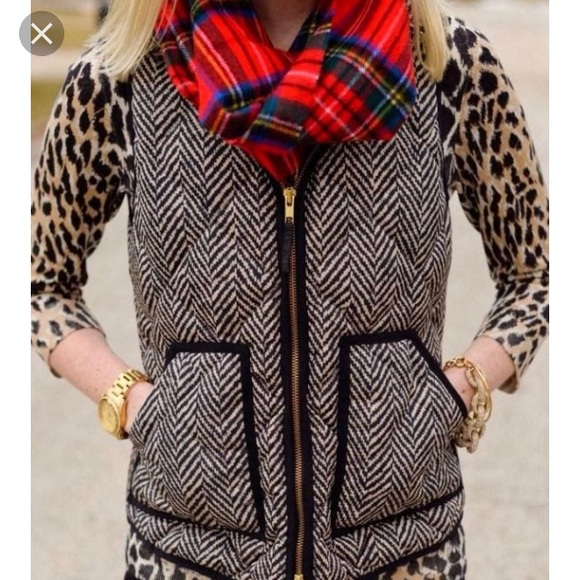 J. Crew Herringbone Excursion Vest - Picture 3 of 6